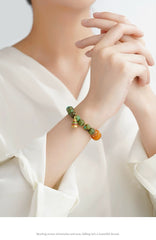 Turquoise & Amber Wealth Attraction Bracelet