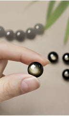 Golden Sheen Obsidian Career Energy Bracelet