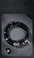 Career & Wealth Dual-Energy Obsidian Bracelet