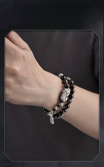 Career & Wealth Dual-Energy Obsidian Bracelet