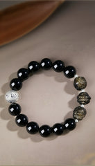 The Dual-Obsidian Energy System Bracelet