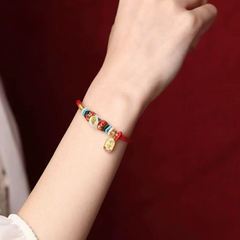 2026 Zodiac Protection Bracelet for Horse, Ox, Rat, Rabbit | Health Charm & Red String Gift