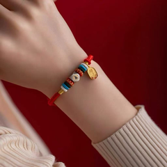 2026 Zodiac Protection Bracelet for Horse, Ox, Rat, Rabbit | Health Charm & Red String Gift